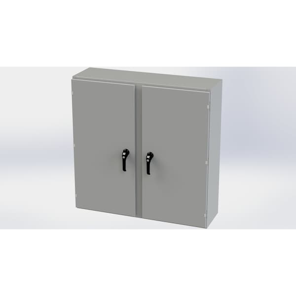 3 Point Latch with Padlock/Keylock Handle Electrical Enclosures, 42 in H, 12 in D, 42 in W